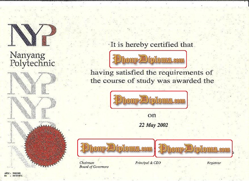 Nanyang Polytechnic Malaysia Fake Diploma Sample From Phonydiploma (2)